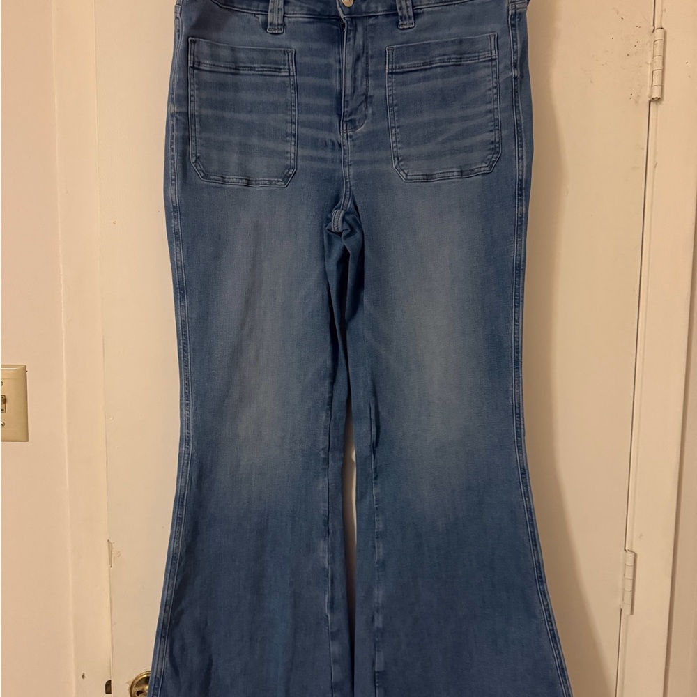 American Eagle Outfitters Light Blue Flare Jeans